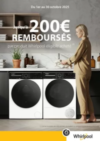 Prospectus Copra PALAISEAU : WHIRLPOOL vous rembourse jusqu'à 200€