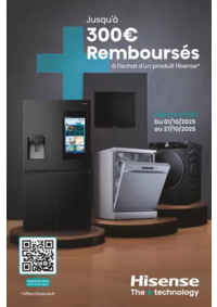 Prospectus Boulanger Gennevillliers : OFFRE Hisense : jusqu'à 300€ remboursés !