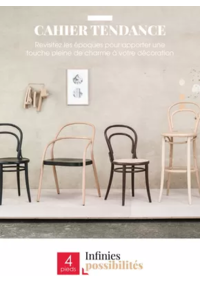 Prospectus 4 pieds MONTPELLIER - MAUGUIO : Revisitez les époques pour apporter une touche pleine de charme à votre décoration