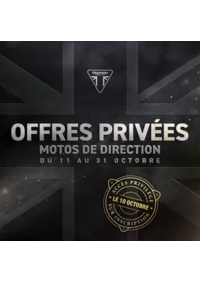 Prospectus Triumph  CC Quai des marques : Offres privées