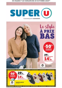 Prospectus Super U FRESNAY SUR SARTHE : Mode à prix bas !