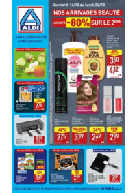 Prospectus Aldi St-Aunès : Nos arivages beauté
