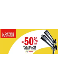 Prospectus Carglass VILLEFRANCHE S/SAONE : -50% sur tous vos essuie-glaces Gamme Pro BOSCH