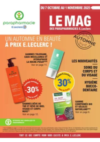 Prospectus Parapharmacie E.Leclerc SAINT AUNES : Magazine Automne