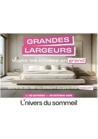 Prospectus L'univers du sommeil NÎMES : Chez UNIVERS DU SOMMEIL, c’est le moment de profiter de notre offre GRANDE LARGEUR