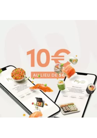 Prospectus Sushi shop Marseille : Invitez vos proches et recevez 10€ au lieu de 5€, parrain comme filleul !