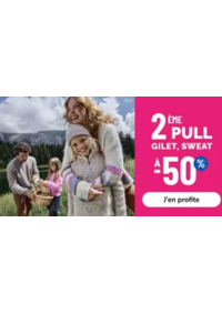 Prospectus La Halle Bohain-en-Vermandois : 2ÈME PULL GILET, SWEAT A -50%