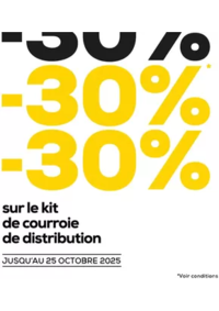 Prospectus Midas Billère : Jusqu’au 25 octobre, profitez de -30%* de réduction sur le kit de courroie de distribution