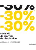 Prospectus Midas : Jusqu’au 25 octobre, profitez de -30%* de réduction sur le kit de courroie de distribution