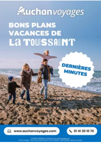 Prospectus Auchan LONGUENESSE : Auchan voyages : bons plans vacances de la Toussaint !