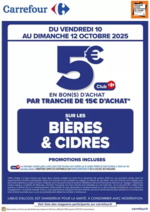 Prospectus Carrefour : OPÉRATION BON(S) D’ACHAT BIÈRES ET CIDRES