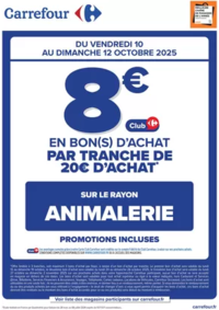 Prospectus Carrefour Express Nancy 19 rue de Mon Désert : OPÉRATION BON(S) D’ACHAT ANIMALERIE