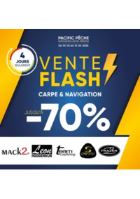 Prospectus Pacific Pêche AVIGNON - LE PONTET : Jusqu'à -70% sur une sélection de grandes marques . Disponible en magasin et sur le web !