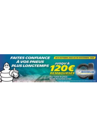Prospectus Siligom RIORGES : JUSQU’A 120€ REMBOURSÉS POUR L’ACHAT DE PNEUS MICHELIN