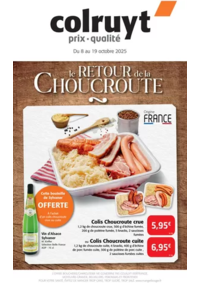 Prospectus Colruyt Cessy : Le retour de la choucroute