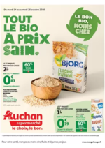 Prospectus Auchan Supermarché : Tout le bio à prix sain dans votre super