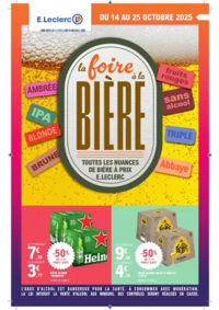 Prospectus E.Leclerc FRANCONVILLE : FOIRE A LA BIERE - MIXTE