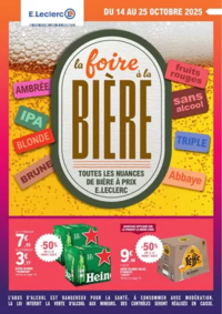Prospectus E.Leclerc VOUVRAY SUR LOIR : FOIRE A LA BIERE - MIXTE