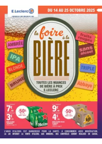 Prospectus E.Leclerc RIVIERES / LA ROCHEFOUCAULD : FOIRE A LA BIERE - MIXTE