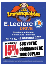 Prospectus E.Leclerc BLOTZHEIM : Les Immanquables #3
