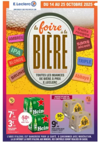 Prospectus E.Leclerc AJACCIO Bvd Abbe Recco : FOIRE A LA BIERE - MIXTE