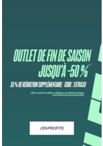 Prospectus JD SPORTS : OUTLET DE FIN DE SAISON JUSQU'À -50 %* - 10 % DE RÉDUCTION SUPPLÉMENTAIRE CODE : EXTRA10