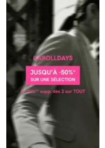 Prospectus Caroll : CAROLL DAYS : JUSQU'À -50%