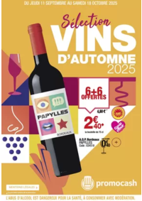 Prospectus Promocash Grenoble : Sélection vins d'automne 2025