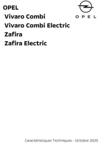 Prospectus Distributeur OPEL SODEA SAS THIONVILLE : Opel Zafira et Vivaro Combi