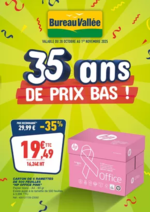 Prospectus Bureau Vallée : 35 ans DE PRIX BAS !