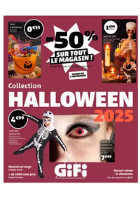 Prospectus Gifi MACON AUTOROUTE DU NORD : Collection HALLOWEEN
