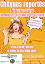 Prospectus E.Leclerc : OPERATION CHEQUE REPORTE 10 2025