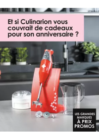 Prospectus Culinarion LORIENT : À l'occasion de l'anniversaire Culinarion, équipez votre cuisine avec des ustensiles de préparation 