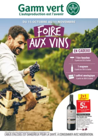 Prospectus Gamm vert MASSEUBE : Foire aux vins