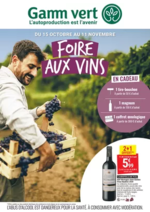 Foire aux vins Prospectus Gamm vert : Foire aux vins