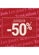 Promos et remises  : Les jours tentation Jusqu'à -50%