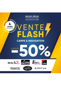 Prospectus Pacific Pêche ARTIGUES PRES BORDEAUX : Jusqu'à -50% sur une sélection de grandes marques