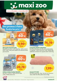 Prospectus maxi zoo : Des promos à faire fondre les prix !