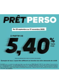 Prospectus Carrefour Banque MONTLUCON : PRÊT PERSO