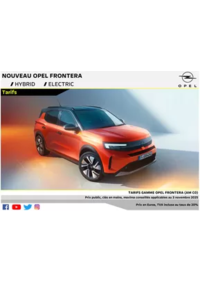 Prospectus Distributeur OPEL FOUILLET MAYENNE : Opel Nouveau Frontera