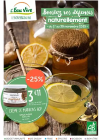 Prospectus L'Eau Vive CHAURAY : Catalogue Novembre 2025