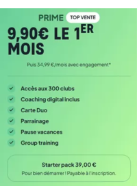 Prospectus Keep CoolVILLENEUVE D'ASCQ : Starter pack 39,00 €