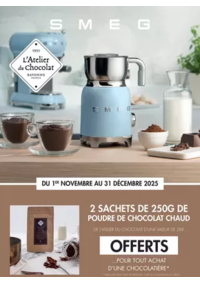 Prospectus Copra SEMEAC : Smeg vous offre 2 sachets de 250g de poudre de chocolat chaud
