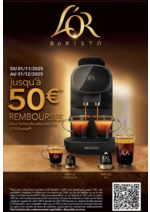 Prospectus Connexion : 50€ remboursés pour l'achat d'une machine l'OR BARISTA