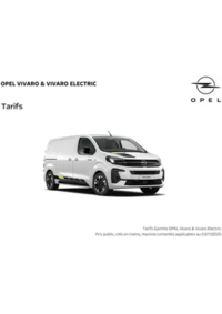 Prospectus Distributeur OPEL SAS BELLE-RIVE AUTOMOBILES PONTARLIER : Opel Vivaro