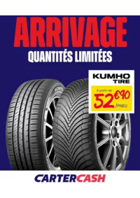 Prospectus CARTER CASH BRUAY LA BUISSIERE : Arrivage de pneus KUMHO chez CARTERCASH !