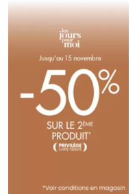 Prospectus Une heure pour soi Clichy Sous Bois : -50% sur le 2ème produit