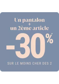 Prospectus Bréal Aubervilliers : 1 pantalon + un 2ème article = -30%* sur le mois cher femme