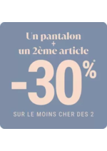 Prospectus Bréal : 1 pantalon + un 2ème article = -30%* sur le mois cher femme